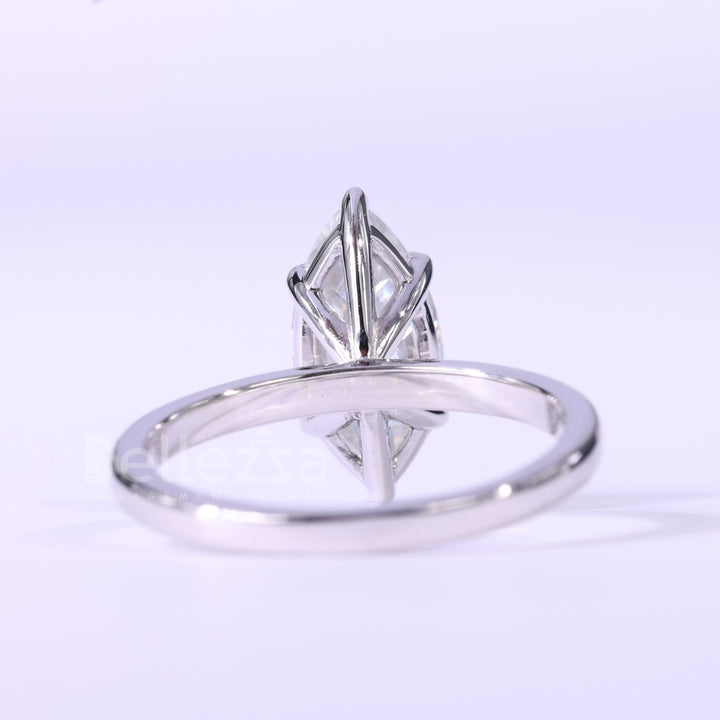 1.50CT Marquise Cut Solitaire Moissanite Engagement Ring
