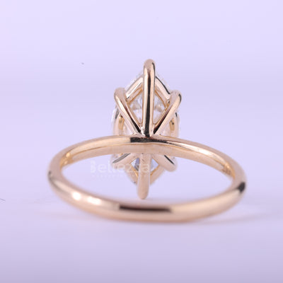 2.50CT Marquise Cut Diamond Solitaire Moissanite Engagement Ring