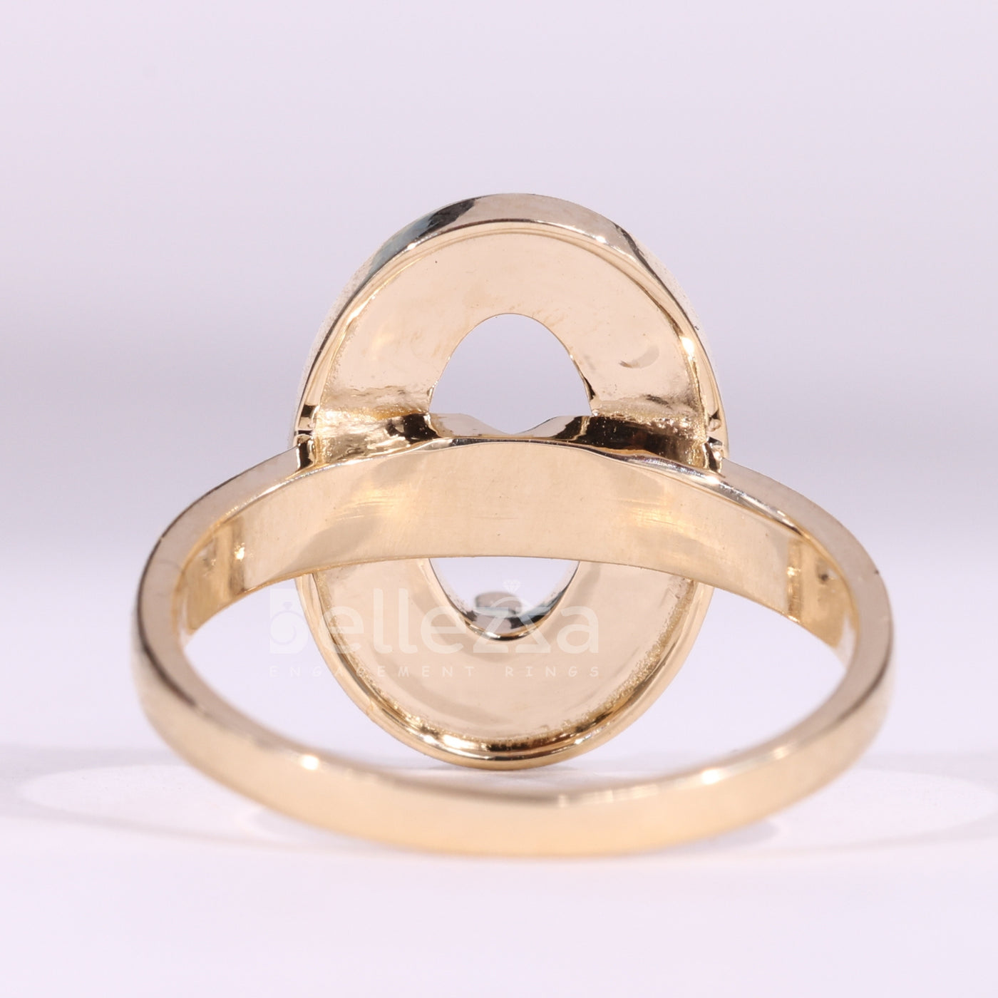 1.0CT Oval Cut Diamond Unique Semi Mount Engagement Ring