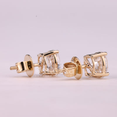 1.0CTW Round Cut Solitaire Stud Moissanite Earrings For Her