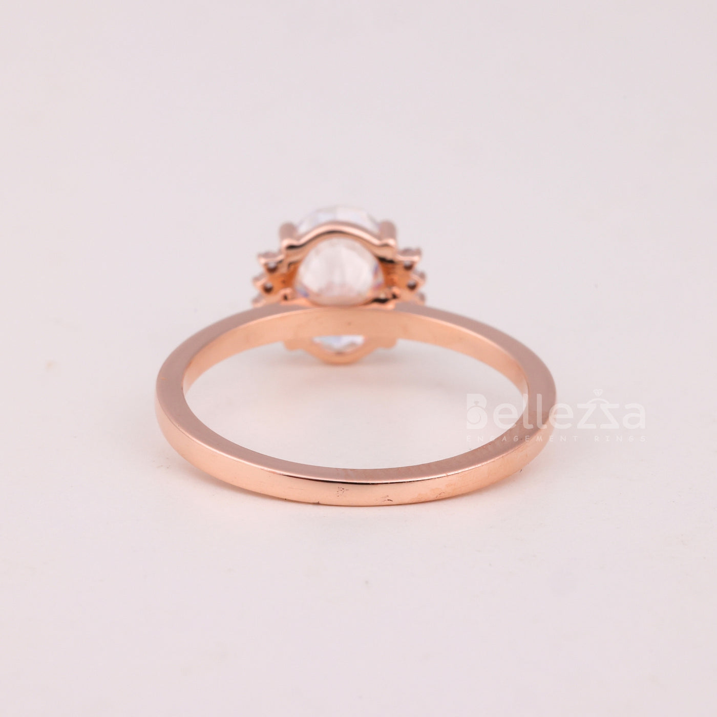 1.50CT Oval Cut Cluster Diamond Moissanite Engagement Ring For Her