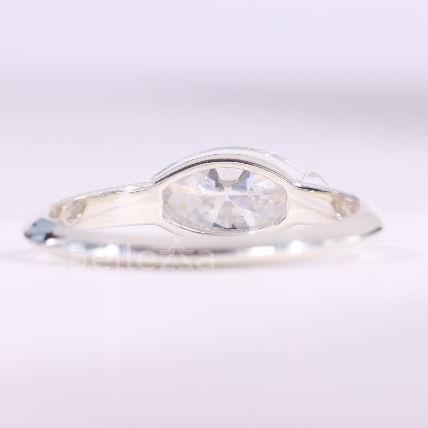 1.50CT East-West Marquise Cut Solitaire Engagement Ring