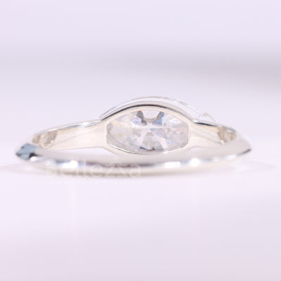 1.50CT East-West Marquise Cut Solitaire Engagement Ring