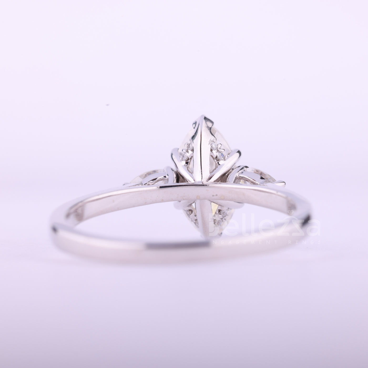 1.50CT Marquise Cut Three Stone Moissanite Engagement Ring