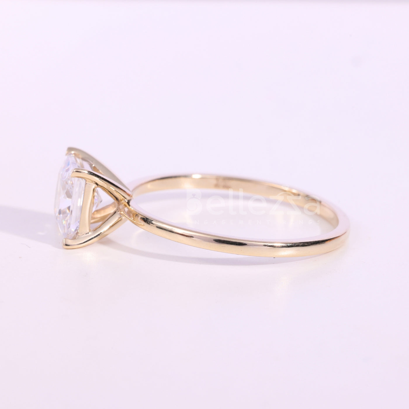 1.0CT Princess Cut Diamond Solitaire Engagement Ring