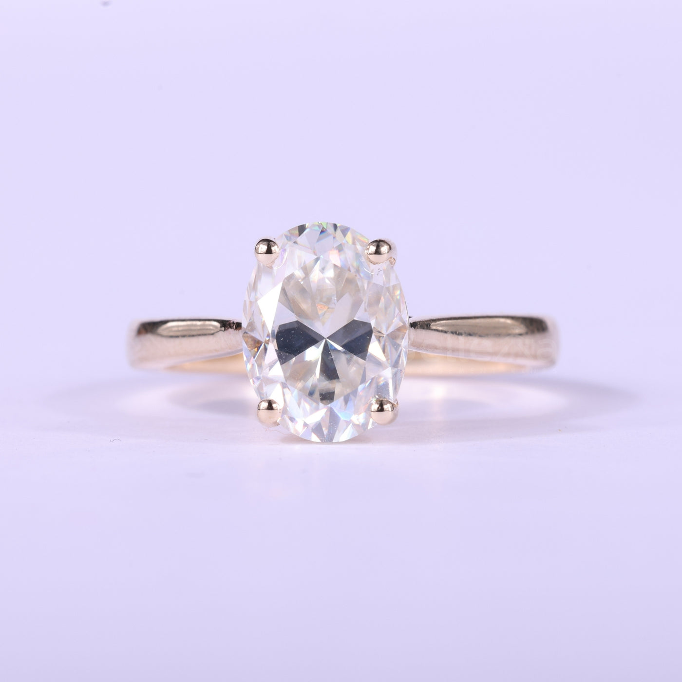 1.50CT Oval Diamond Solitaire Moissanite Engagement Ring