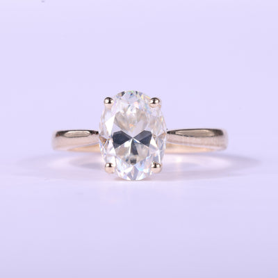 1.50CT Oval Diamond Solitaire Moissanite Engagement Ring