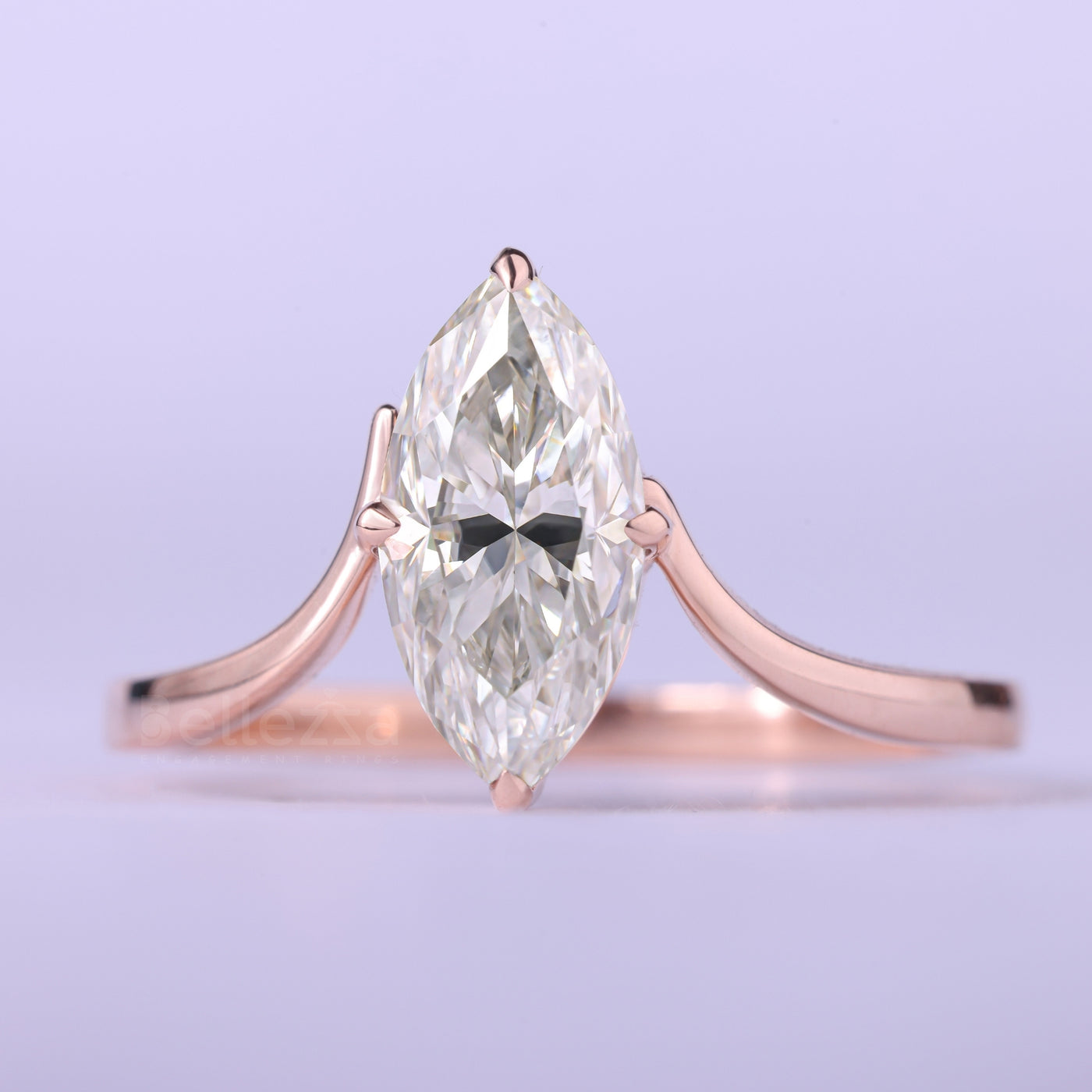 1.50CT Marquise Cut Diamond Unique Solitaire Engagement Ring