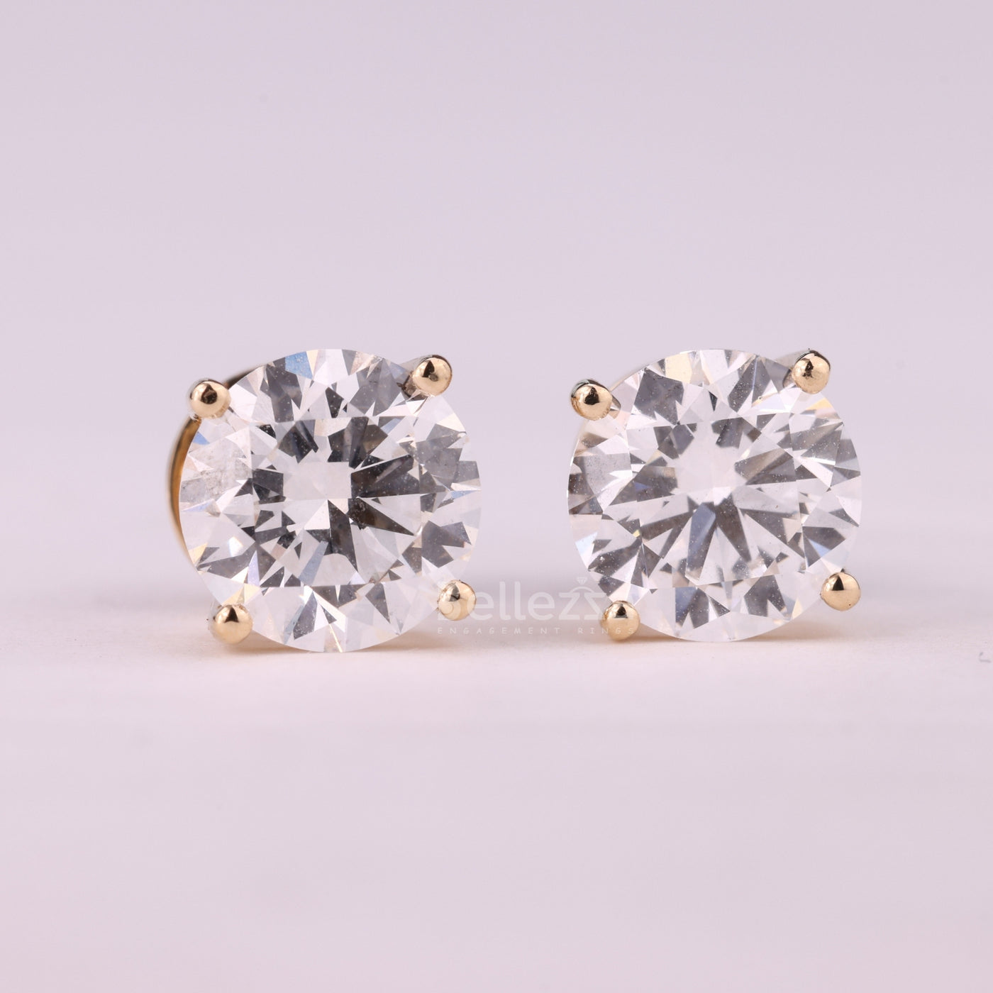 1.0CTW Round Cut Solitaire Stud Moissanite Earrings For Her