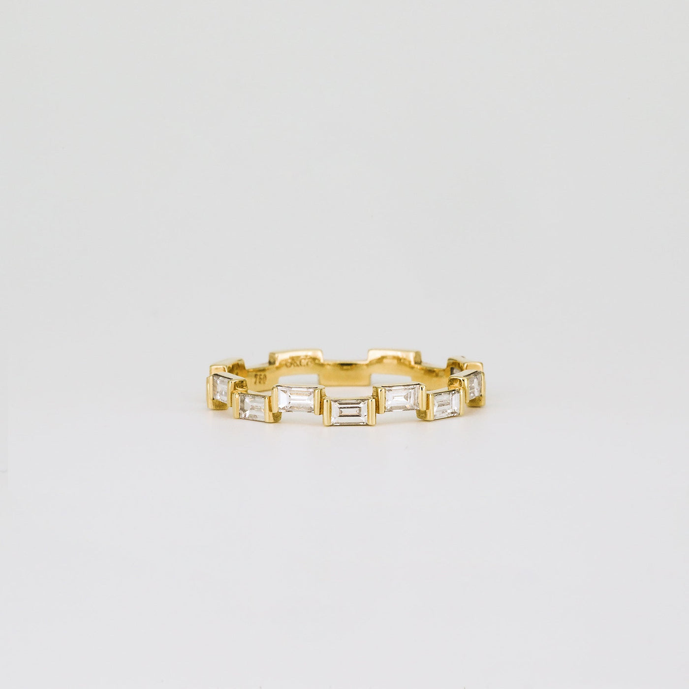 0.67 TCW Baguette Lab Grown Diamond Unique Wedding Band