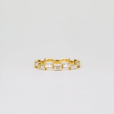 0.67 TCW Baguette Lab Grown Diamond Unique Wedding Band
