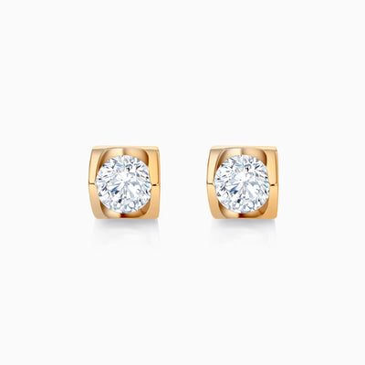0.2CT Round Cut Solitaire Moissanite Stud Diamond Earrings For Her