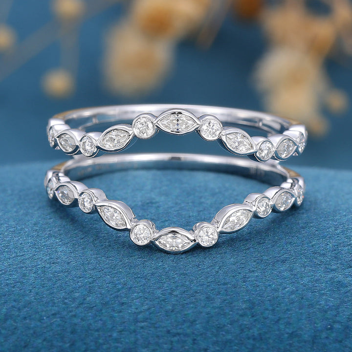 3-60-ct-round-marquise-shaped-moissanite-unique-wedding-band