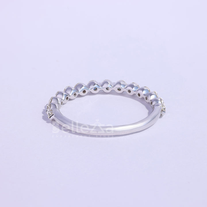 0.50TCW Round Brilliant Diamond Wedding Band - Ready to Ship