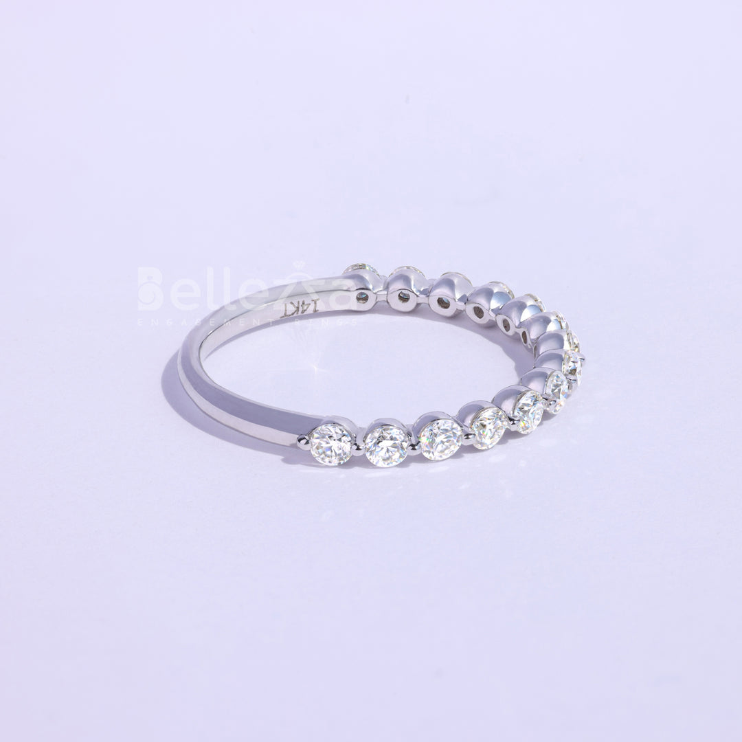 0.50TCW Round Brilliant Diamond Wedding Band - Ready to Ship