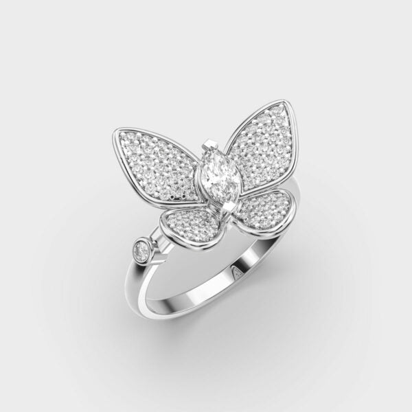 Round & Marquise Metamorphosis Moissanite Diamond Ring For Women