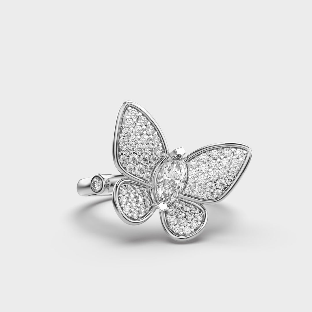 Round & Marquise Metamorphosis Moissanite Diamond Ring For Women