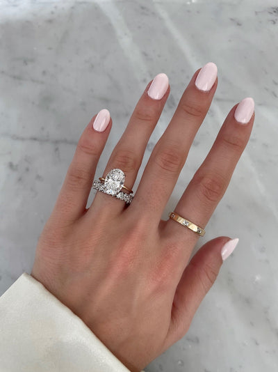 Heart Shaped Eternity Diamond Wedding Band For Women