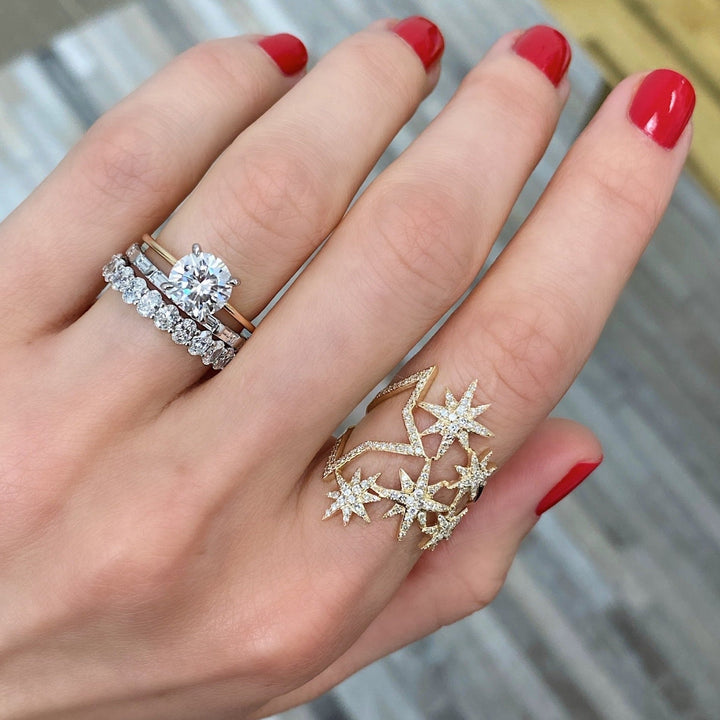 Oval Cut Eternity Diamond Wedding Band For Women