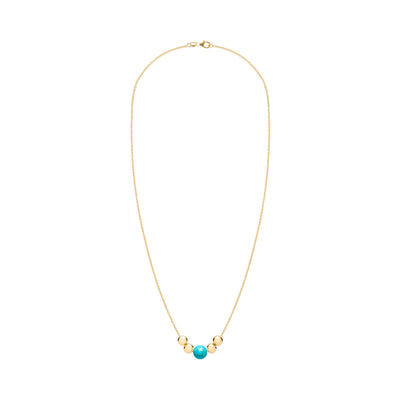 1.0CT Round Cut Topaz Moissanite December Birthstone Necklace
