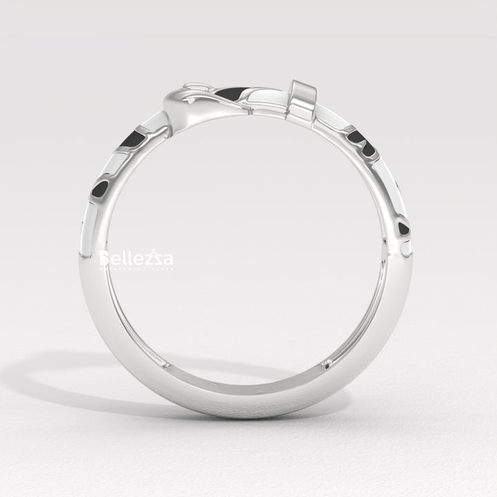 Plain Belt Design Unique Men's Ring For Him
