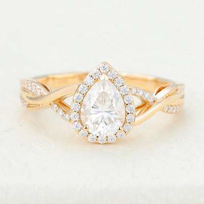 pear-shaped-moissanite-halo-twisted-pave-engagement-ring
