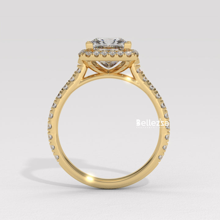 halo setting engagement ring, halo diamond ring, gold halo engagement ring, white gold halo setting ring, rose gold halo ring