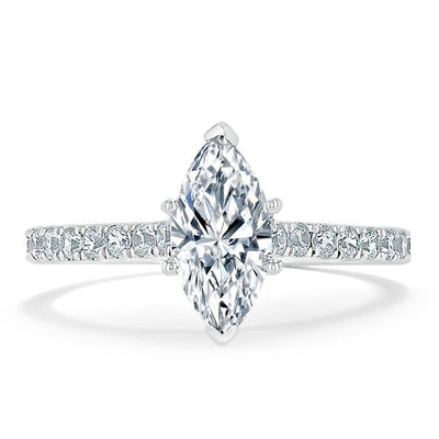 marquise-cut-solitaire-pave-moissanite-engagement-ring