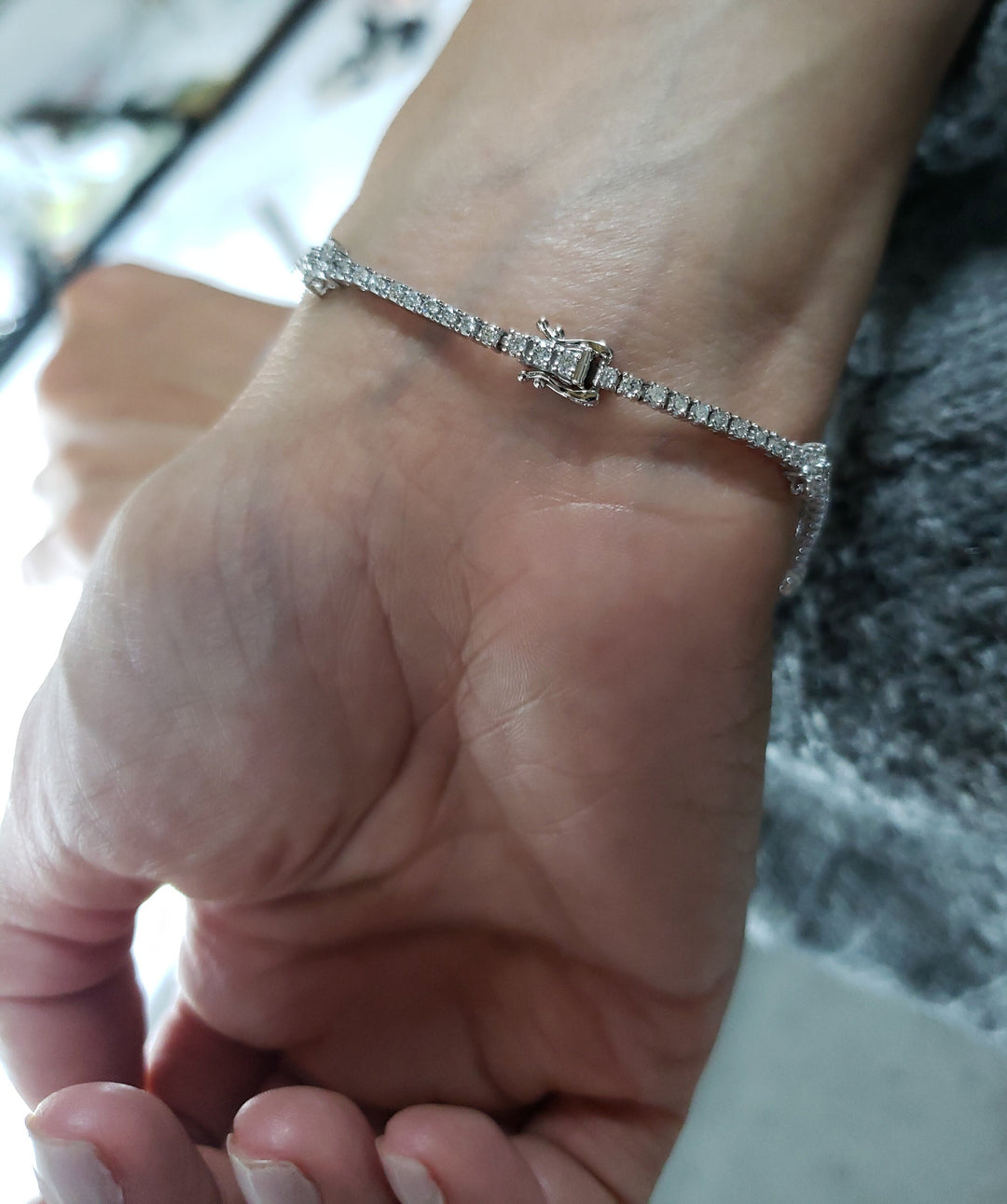 13.50ct Oval Cut Tennis Moissanite Diamond Bracelet For Women