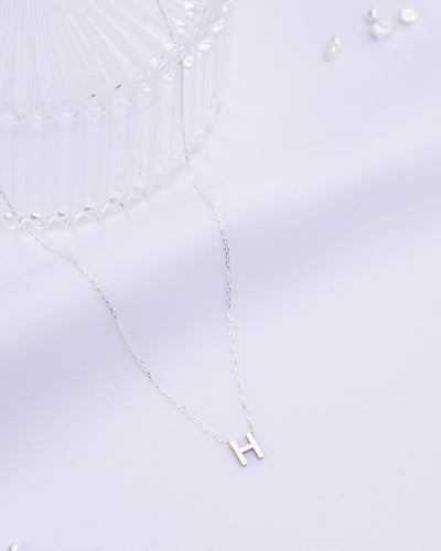 Initial Letter Personalized Necklace 14K Gold Ring for Women