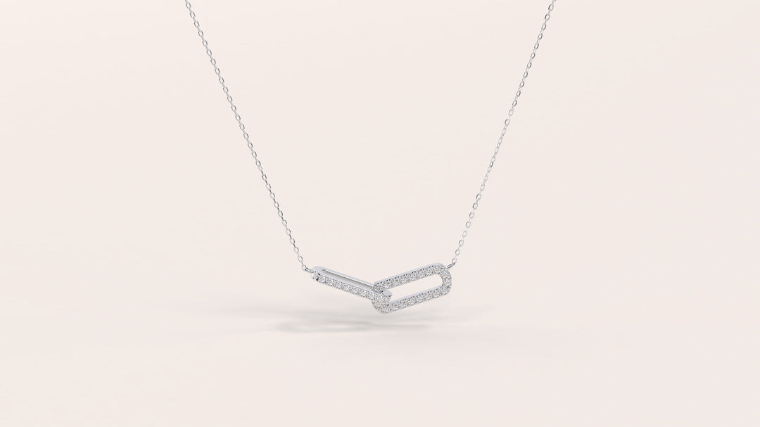 Infinity Interlinked Moissanite Diamond Circle Necklace for Women