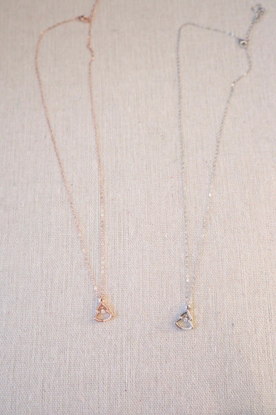 Round Cut Diamond Christmas Tree Holiday Necklace for Women