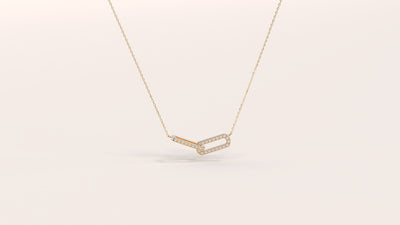 Infinity Interlinked Moissanite Diamond Circle Necklace for Women