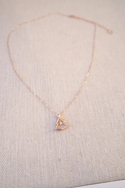 Round Cut Diamond Christmas Tree Holiday Necklace for Women