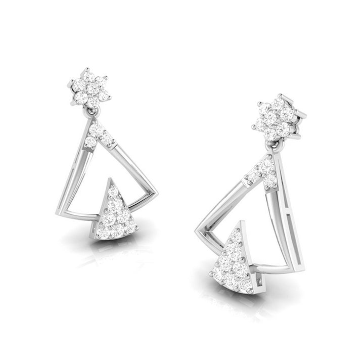 Round Cut Diamond Designer Women Earring for Christmas Gift