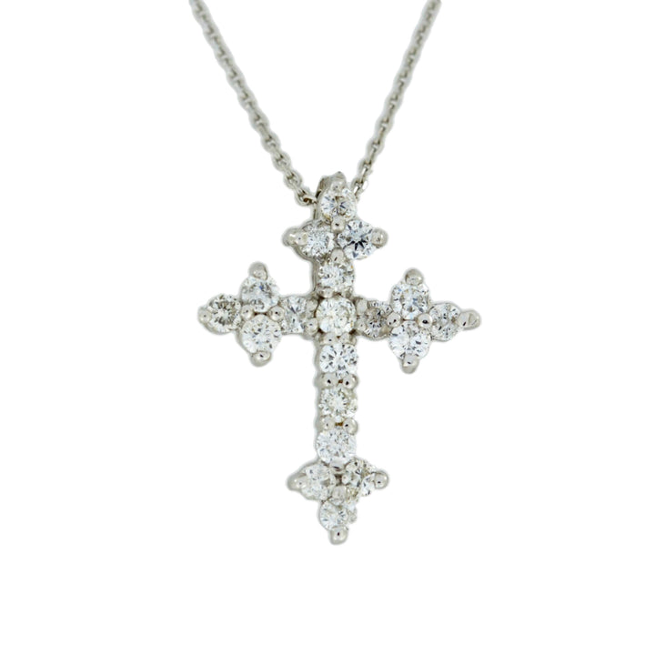 0.38TCW Cross Moissanite Diamond Necklace for Women