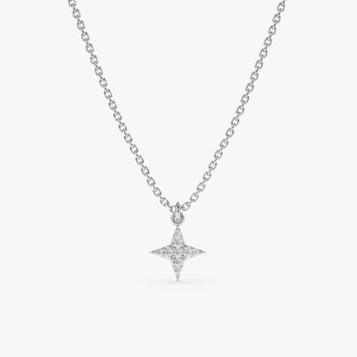 Mini North Star Diamond Necklace Gift for Her
