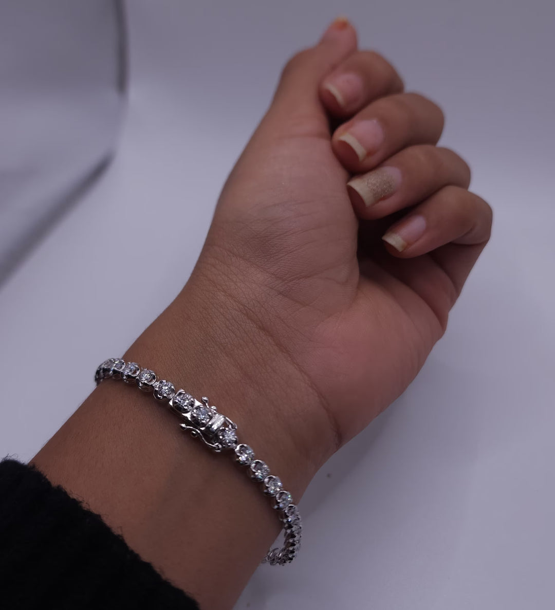 13.50ct Oval Cut Tennis Moissanite Diamond Bracelet For Women