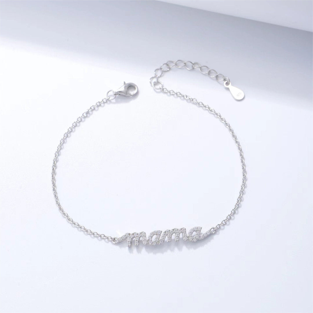 'Mama' Diamond Bracelets for Women in 7 Inch