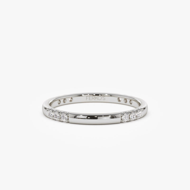 Round Cut Eternity Diamond Wedding Ring Gift for Women