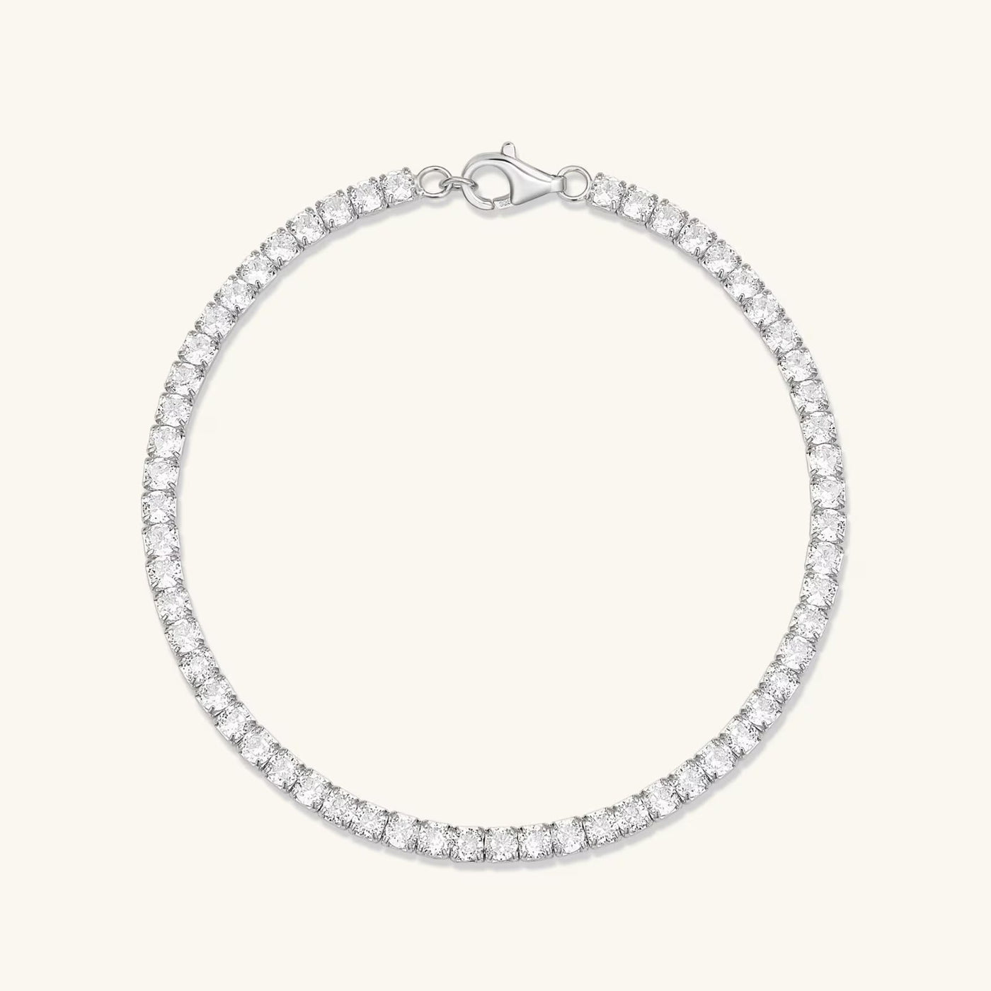 Round Diamond Moissanite Tennis Bracelet For Her