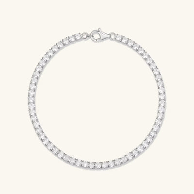 Round Diamond Moissanite Tennis Bracelet For Her