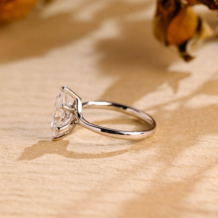 1.50CT Marquise Cut Solitaire Moissanite Engagement Ring