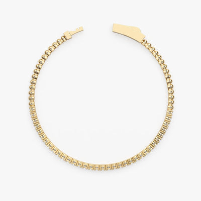 Round Cut Diamond Flexible Bracelet Bangle for Every Day