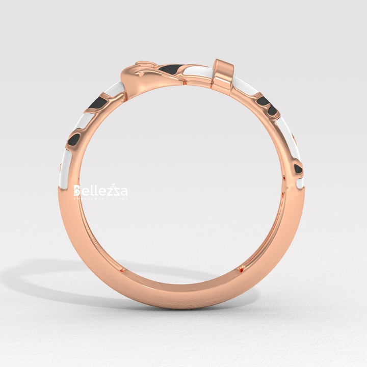 Plain Belt Design Unique Men's Ring For Him
