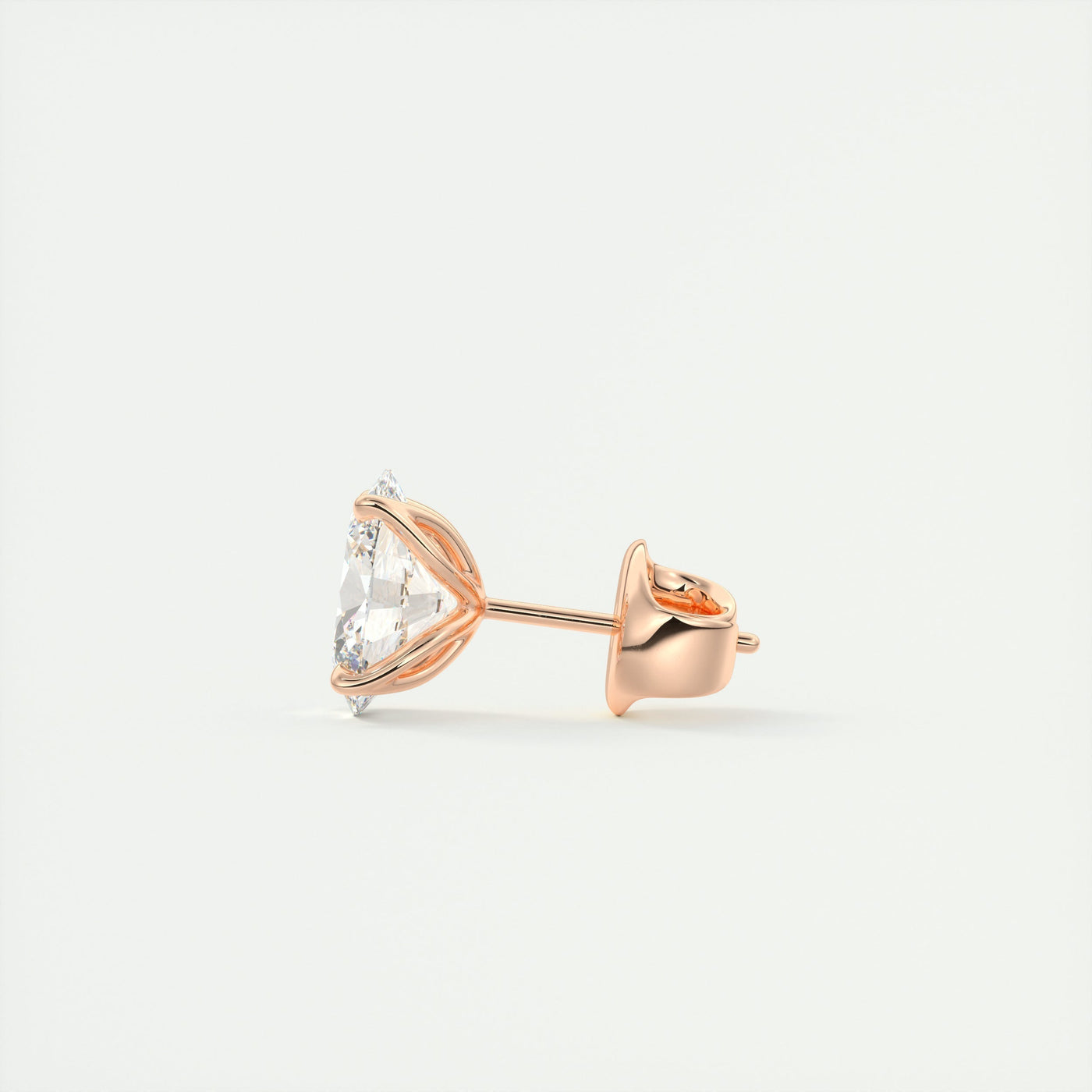 1.0 CT Oval Solitaire G/VS Lab Grown Diamond Earrings