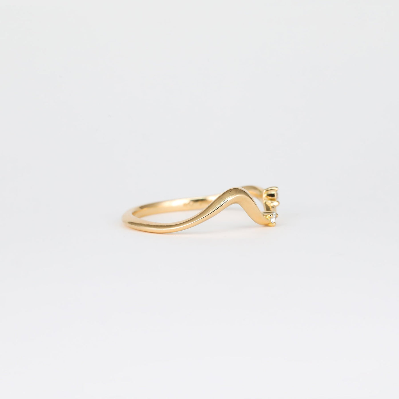 0.07 TCW Round Lab Grown Diamond Unique Wedding Band