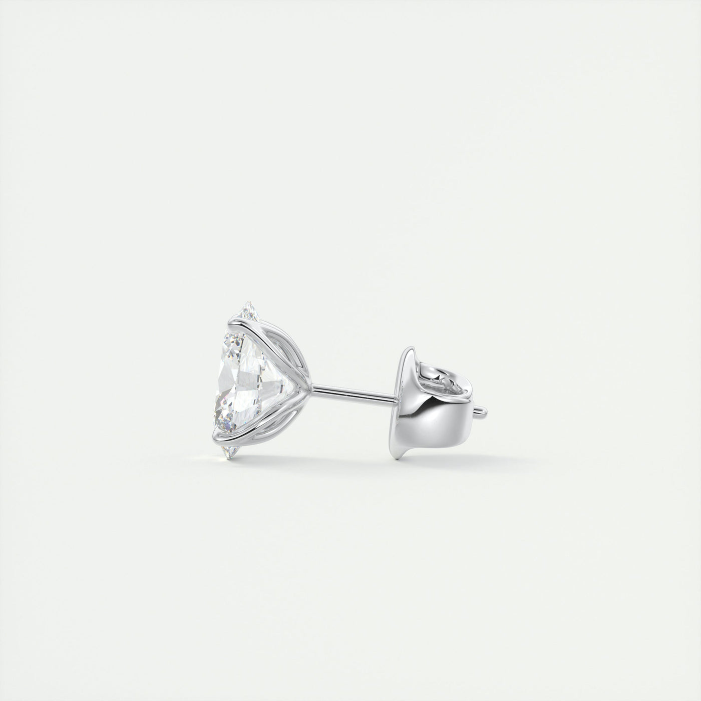 1.0 CT Oval Solitaire G/VS Lab Grown Diamond Earrings