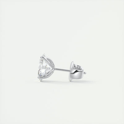 1.0 CT Oval Solitaire G/VS Lab Grown Diamond Earrings