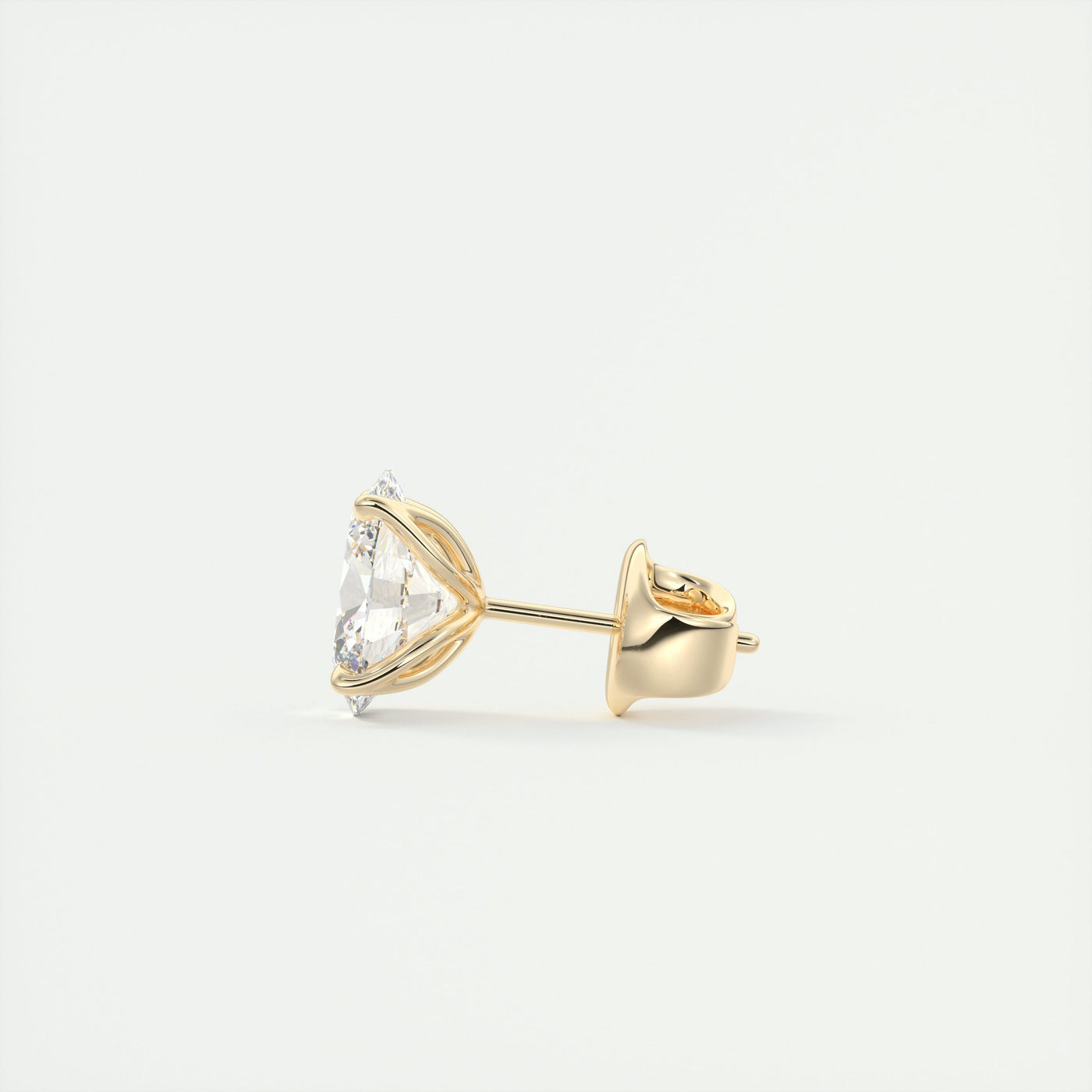 1.0 CT Oval Solitaire G/VS Lab Grown Diamond Earrings